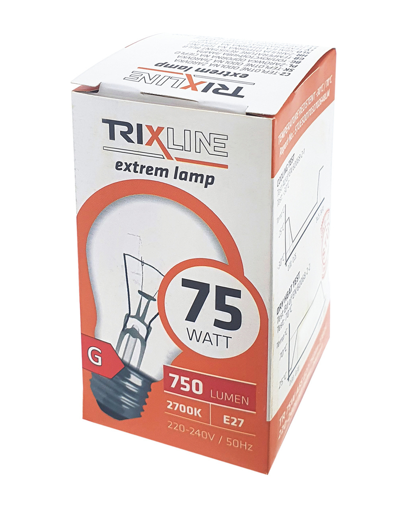 Žárovka Trixline 75W, A55, E27, 2700K (10ks/bal)