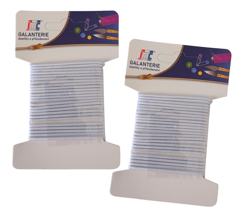 Pruženka kulatá 2mm x 3m bílá (24sad/bal,480/krt)