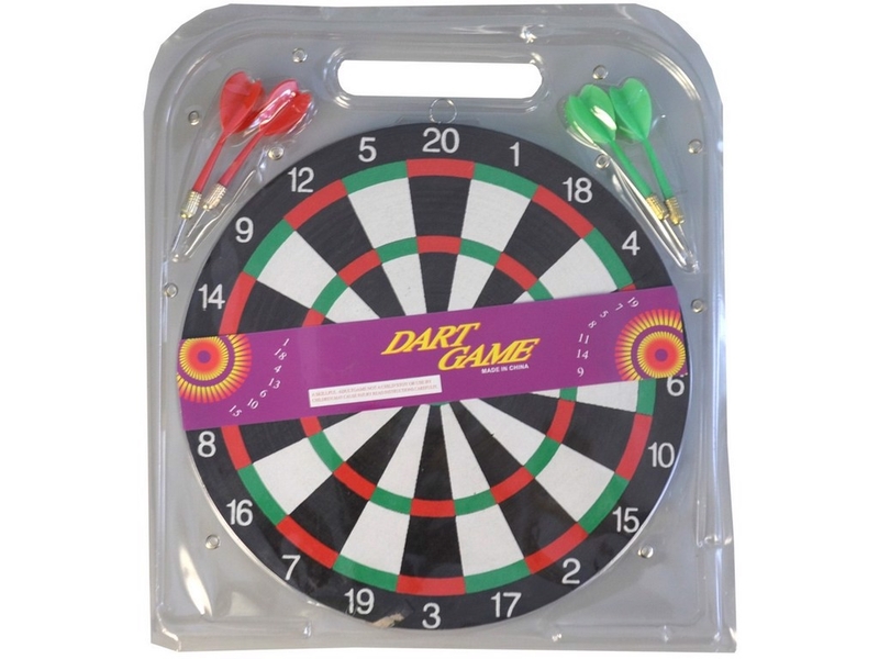 Dřevěný terč s šipkami 29cm (50ks/krt)