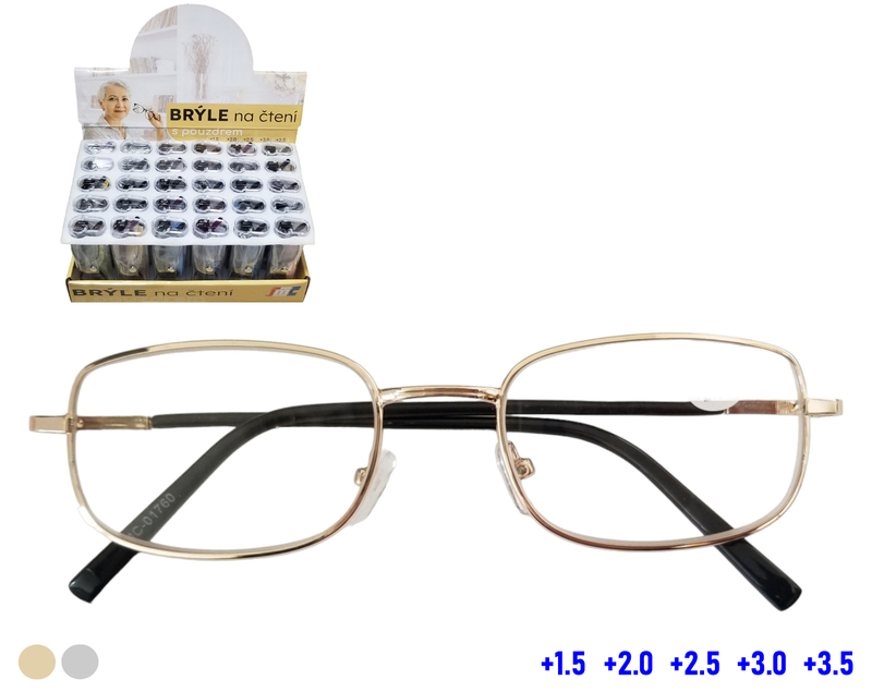 Brýle na čtení s pouzdrem - Marlin (30ks/bal, 360ks/krt)