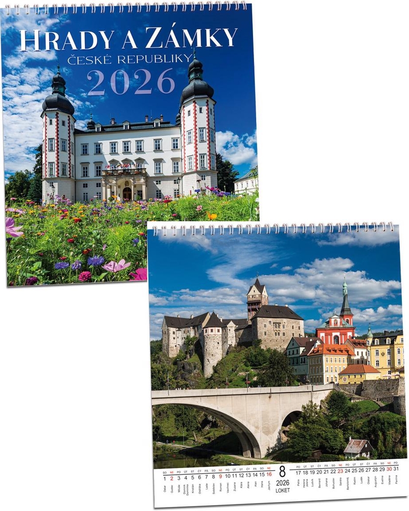Nástěnný kalendář 2025 ARIA G 320×340mm - Hrady a zámky (10ks/bal)