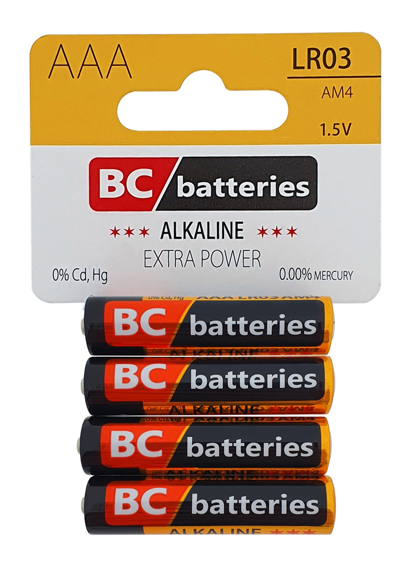 BC LR03 Extra Power Alkalická AAA / 4ks BLISTR (10sad/bal)