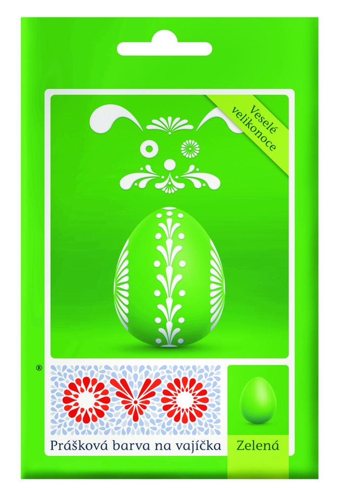 Barva na vejce OVO prášková zelená (20ks/bal)