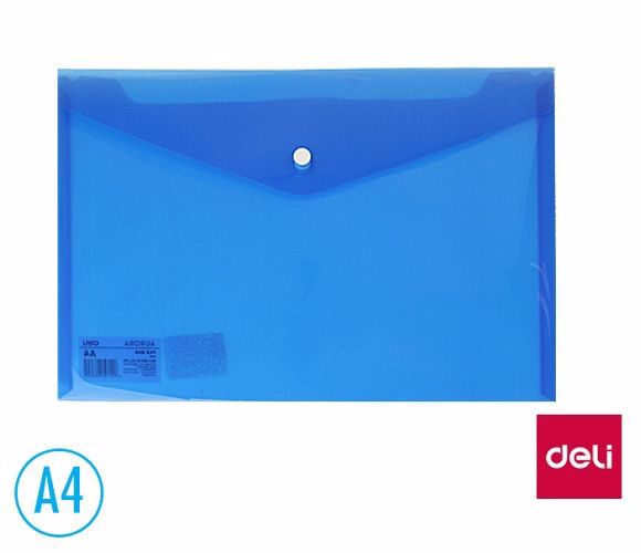 DELI Složka s drukem A4 AURORA Modrý (10ks/bal)