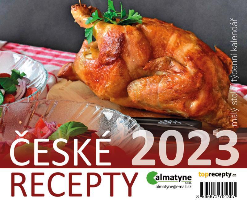 Malý stolní kalendář 2023 - České recepty (10ks/bal)
