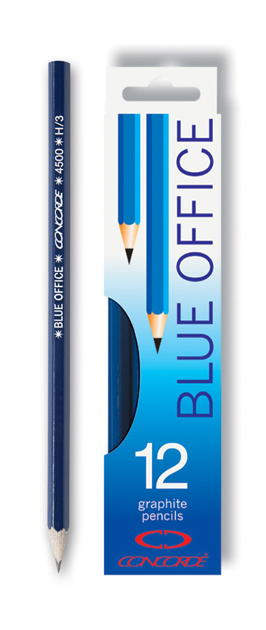 Grafitové tužky CONCORDE Blue Office č.3/H, (12sad/bal)