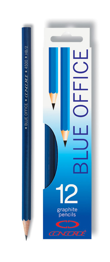 Grafitové tužky CONCORDE Blue Office č.2/HB, (12sad/bal)