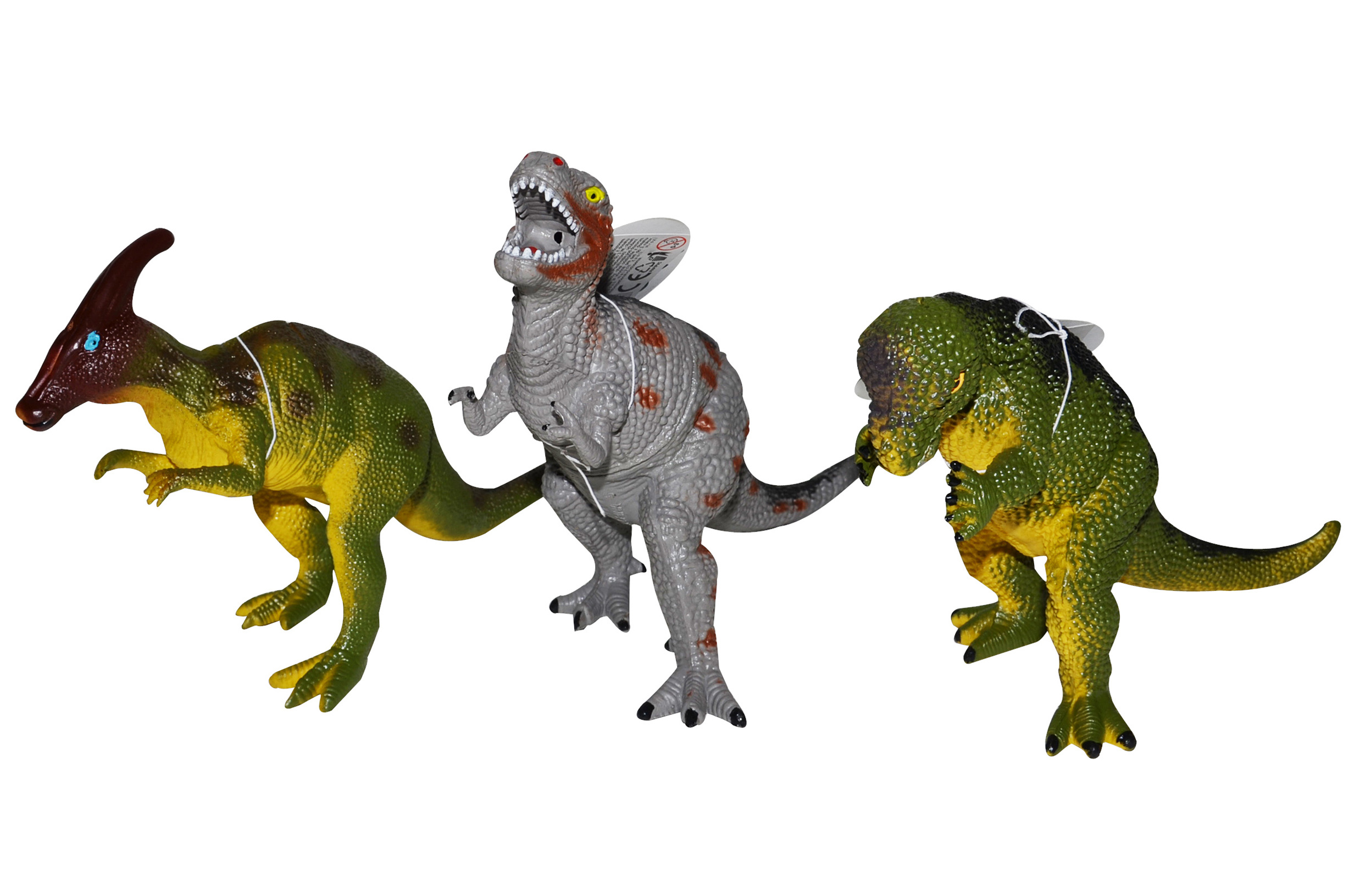 Dinosaurus měkký pískací 19 cm, 12 druhů (24/bal)
