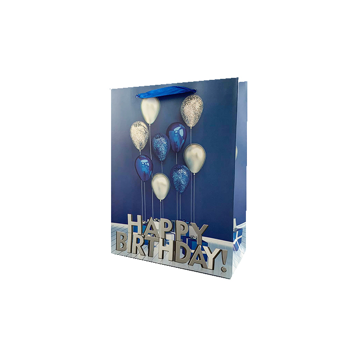 Dárková taška Happy Birthday 23x18x8cm (12ks/bal)