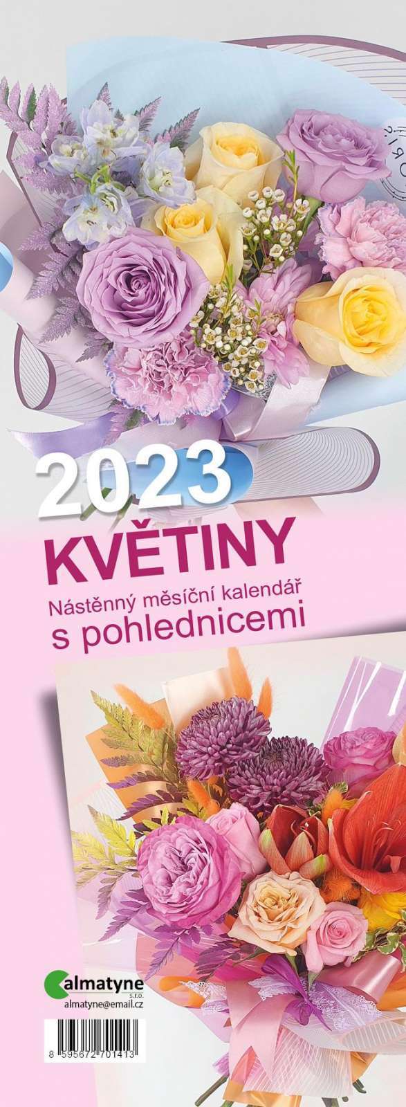 Pohlednicový kalendář 2023 - Květiny (10ks/bal)